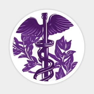 Caduceus Purple Shadow Silhouette Anime Style Collection No. 207 Magnet